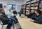 En las vísperas del centenario Borla visitó la biblioteca popular Estanislao Zeballos de Gdor. Crespo