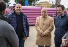 El gobernador Perotti recorrió el terreno donde se construirá un parque acuático en Desvío Arijón