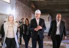 Perotti recorrió las obras de reforma y ampliación del hospital “San Martín” de Firmat