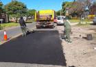 Bacheo: los trabajos continúan en tres importantes puntos de la ciudad
