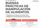 El Curso de Manipulación de Alimentos se podrá realizar en una única jornada