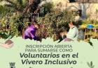 Inscripción abierta para sumarse como Voluntarios en el Vivero Inclusivo Pedagógico