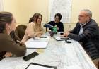 Reunión de Calvo con autoridades deñ nodo de salud