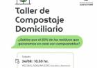 El Taller de Compostaje Domiciliario sigue recorriendo la ciudad