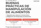 Inscripción abierta para un nuevo Curso de Manipulación de Alimentos