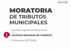 Moratoria de Tributos Municipales: últimas semanas de vigencia