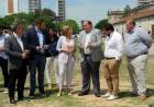 Poletti recorrió los terrenos anexos a la Estación Belgrano junto a funcionarios nacionales