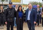 Michlig: “En esta gestión ya entregamos en el departamento 40 móviles policiales entre camionetas, autos y motos”.