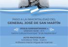 Actividades conmemorativas por un nuevo aniversario del paso a la inmortalidad del General José de San Martín
