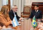 Pullaro recibió al embajador de Brasil en la Argentina