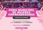 La Municipalidad convoca a participar en las próximas ediciones de la Feria Municipal de Mujeres Emprendedoras