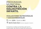 La Municipalidad de Santo Tomé avanza con el Programa Municipal contra la Malnutrición Infantil