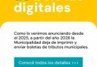 La Municipalidad avanza en la implementación de boletas digitales para el pago de tributos