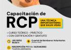 La Municipalidad invita a una capacitación gratuita en Reanimación Cardiopulmonar (RCP)