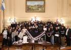 Alumnos de la E.E.S.O N° 445 "Carlos Steigleder" de Sunchales participaron del programa ciudadanos en el Senado