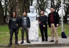 Estudiantes del Liceo Municipal restauran monumentos emblemáticos de Santa Fe