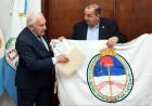 Poletti recibió a Manuel Belgrano, el chozno nieto del creador de la Bandera Argentina
