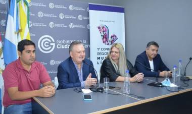Michlig, González y Dupouy anunciaron actividades de homenaje a la mujer