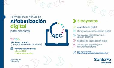 Más de mil docentes comenzaron la primera etapa del Plan de Formación en Alfabetización Digital