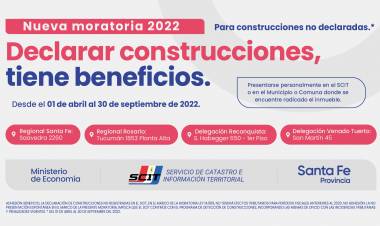 Se abrió una moratoria para construcciones no declaradas