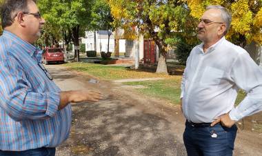 Alcides Calvo se reunió con el presidente comunal de Virginia Pedro Fraire