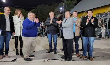 Nuevo playón deportivo del Club Central Argentino olímpico de Ceres