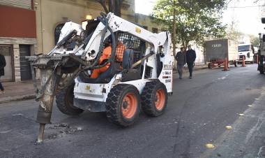 Se puso en marcha el Plan Integral de Bacheo 2022