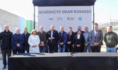 Perotti sobre el Acueducto Gran Rosario: “El agua potable es un derecho humano y priorizamos estas inversiones”