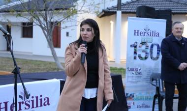 Michlig acompañó a Silvana Romero en la inauguración de obras “que siguen transformando a Hersilia”