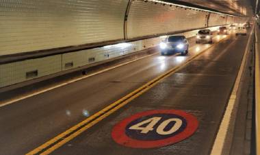 El Túnel Subfluvial operará de forma alternada por tareas de bacheo, fresado y demarcación