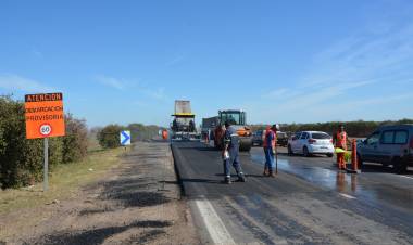 Continúan las obras en la autopista Rosario - Córdoba entre Funes y Roldán