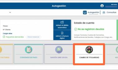 La EPE habilitó el cambio de titularidad del servicio eléctrico, a través de su oficina virtual