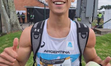 Tomás Mondino bronce en el Sudamericano U20