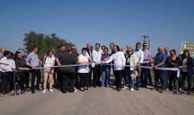 Perotti inauguró el Camino de la Ruralidad del distrito Barros Pazos de Reconquista