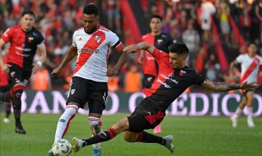 Colón empató con River, jugando con un hombre menos
