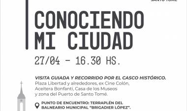 La Municipalidad invita a un nuevo recorrido del programa “Conociendo mi ciudad”