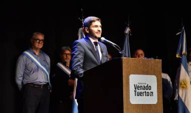 Pullaro participó de los festejos por el 140° aniversario de Venado Tuerto