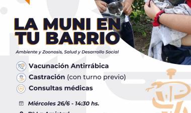 La Muni en tu barrio de Sauce Viejo, llega a la Amistad