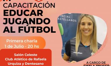 Se inicia el curso "educar jugando al fútbol" con Gisela Trucco