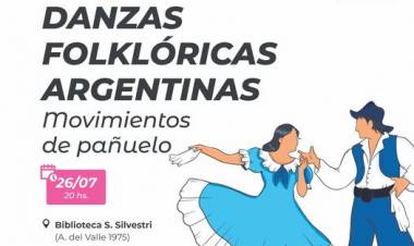 Se dictará un Seminario Intensivo de Danzas Folklóricas Argentinas: movimientos de pañuelos