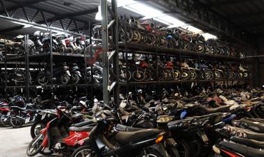 La próxima semana comenzará la segunda compactación de motovehículos retenidos no reclamados