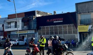 Durante la última semana se labraron 76 actas de infracción a motociclistas