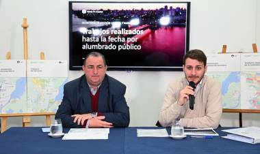 Poletti presentó un plan de alumbrado público para 80 barrios de la ciudad