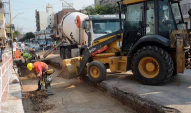 Se repararon 390 metros cuadrados de avenidas y calles en una semana