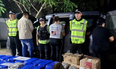 La Policía de Seguridad Vial secuestró más de 230 kilos de marihuana en el km 141 de la autopista Rosario-Santa Fe