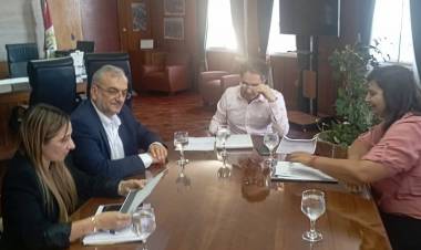 Calvo y Sicardi se reunieron con el titular del séptima distrito de Vialidad Nacional