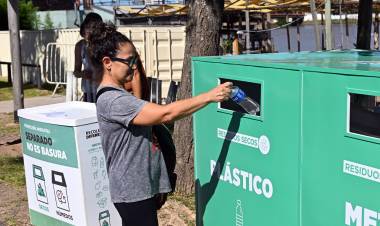 Santa Fe Más Limpia: el Grupo 1980 aportó un EcoPunto en la Costanera Este