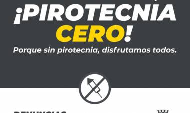 En Santo Tomé:¡Pirotecnia Cero!