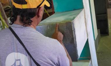 Se ultiman detalles para la recolocación de las letras corpóreas del cartel Santa Fe