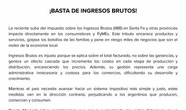 Mercado Libre cuestionó el incremento de ingresos brutos en las provincias